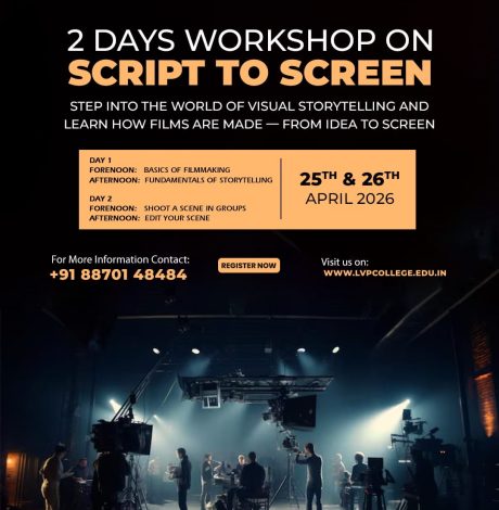 2 Days Workshop on Script to Screen